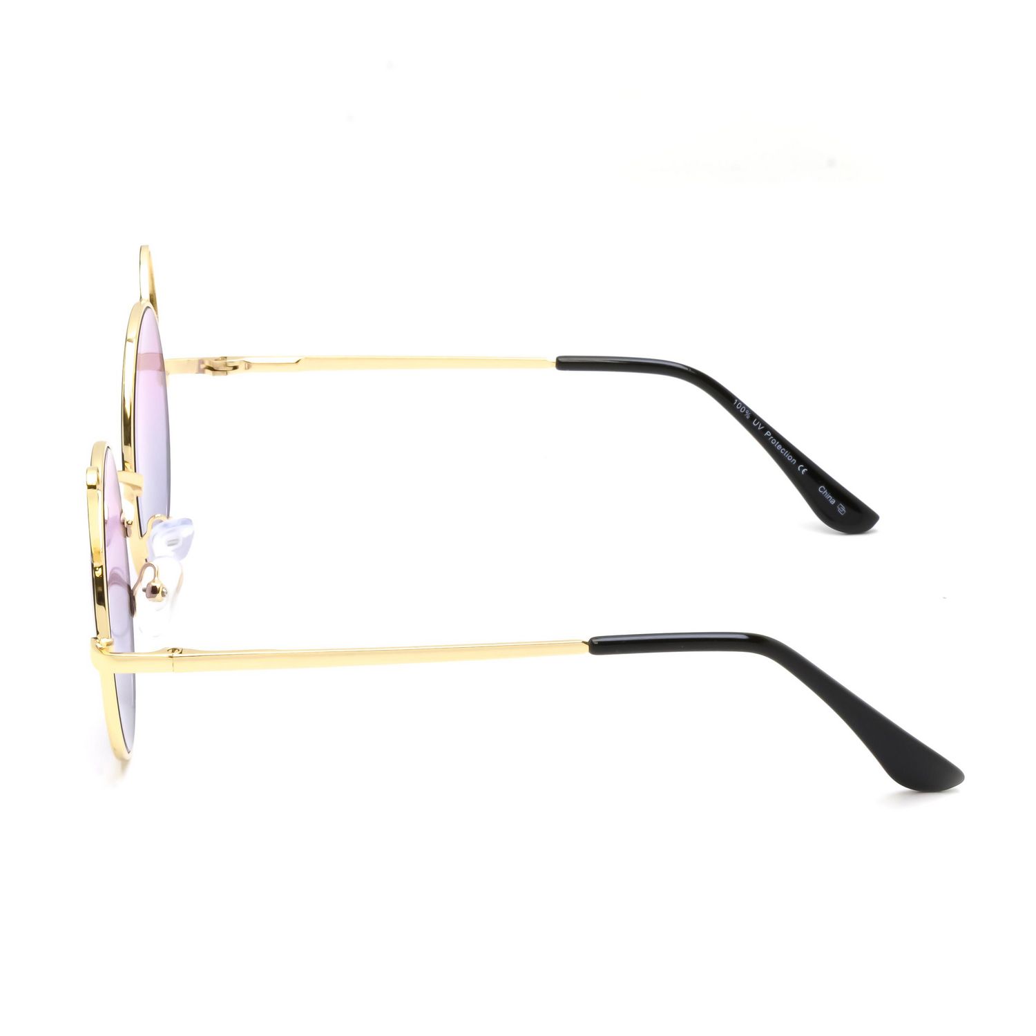 George Kids Girls Gold and Pink Round Sunglasses with Cat Ears