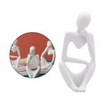 thumbnail image 2 of GUOOL Abstrait Sculpture Fait Main Résine Pensée Homme Maison r Ative Figure Main Blanc Gauche, 2 of 9