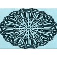 thumbnail image 1 of Ahgly Company Machine Washable Indoor Rectangle Transitional Deep Teal Green Area Rugs, 7' x 9', 1 of 7