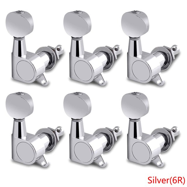 6pcs Electric Guitar Tuning Pegs Kit Acoustic Folk Guitar Peg Reel Tuner Tuning Key Replacement Parts