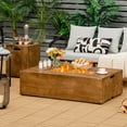 thumbnail image 4 of Gymax 48 x27-inch Outdoor Gas Fire Pit Table 50,000 BTU W/ Lava Rocks & Cover, 4 of 9