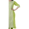 thumbnail image 3 of Moomaya Kurtis Droits Imprimés pour Femmes, Col en V, Manches Retroussables, Kurta Tunique, 3 of 6