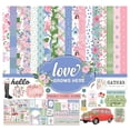 thumbnail image 1 of Inkdotpot Pastel Floral Collection Double,Sided Scrapbook Paper Kit Cardstock 12"x12" Card Making Paper Pack Of With Sticker Sheet - 16 Pages - Pastel Purple, 1 of 4