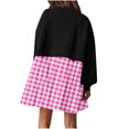 thumbnail image 3 of EQWLJWE Robes d'Automne pour Femmes 2023 Mode Femmes Décontracté Ample Col Rond Manches Longues Confortable Robes Imprimées Robe Chandail à Carreaux Imprimée Robes d'Automne pour Filles Robes de Retour à la Maison 2023, 3 of 6