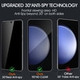thumbnail image 2 of Zonyee [3 Pack] Privacy Screen Protector for Samsung Galaxy S24, Anti-Spy Tempered Glass Film,Bubble-Free, 2 of 9