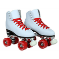 thumbnail image 3 of Epic Patins à Roulettes Quadruples Classiques Blancs et Rouges, 3 of 5