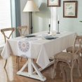 thumbnail image 3 of Fall Sunflower Vinyl Tablecloth Rectangle Plastic PVC Oilcloth Tablecloths Wipeable Table Cloth Cover for Foot Folding Tables Kitchen Dining Room Table Crafting x, 3 of 7