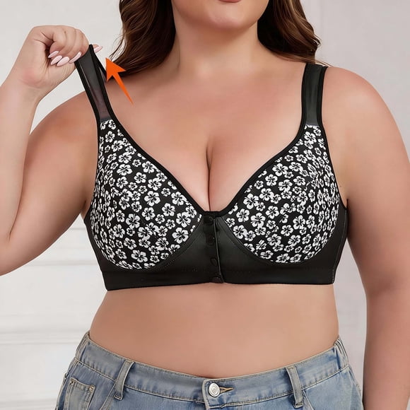 Bra Lingerie for Everyday Comfort and Style - Front Buttoned Mesh Design with Adjustable Straps and Seamless Backless Fit for Seasonal Wear