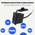 thumbnail image 3 of Car Charger 2.4A Adapter Single USB Square Shape Waterproof 12V 24V Socket Power Adapter Switch Intelligent Charger Adapter For, 3 of 5