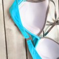 thumbnail image 4 of Kcodviy Plus Women Print Bikini Womens Underwire Swimsuit with Shorts Swimsuit Piece Two Size Bathing Suit with Shorts Bottom Split Sets Soild Beachwear Swimwears Tankinis Set, 4 of 6