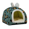 thumbnail image 1 of Cat House Cat Bed Furniture Kennel Sleeping Washable for Cats or Small Dogs Soft S Blue, 1 of 9