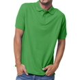 thumbnail image 1 of Basico Polos (Vert) à Col pour Femmes 100 % Coton Manches Courtes Polos de Golf pour Hommes, 1 of 3