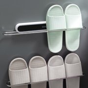 Wzzjkit Shoe Rack for Closet, Bathroom Slippers Rack Punching Wall-mounted Toilet Wall-mounted Shoe Storage Artifact Toilet Rack, Shoe Rack