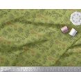 thumbnail image 2 of Soimoi Green Rayon Crepe Fabric Positive Quotes & Heart Text Fabric Prints By Yard 46 Inch Wide, 2 of 3