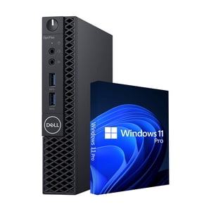Dell OptiPlex 3070 Micro micro minuscule bureau PC, Informations i3 9th @ 3.7 GHz, 1TB NVMe SSD, 16GB DDR4 RAM, Windows 11 Pro, WIFI - Rénovés