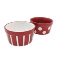 thumbnail image 2 of Holiday time Stoneware 2 Pack Red Ramekin Set-6.7oz, 2 of 5