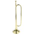 thumbnail image 1 of TISHITA B Flat Bugle Cavalry Trumpet with Flag Gloves for Band Primary and Middle, 1 of 8