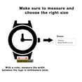 thumbnail image 3 of 26mm Silicone Watch Bands - Soft Rubber Replacement Watch Straps - Smooth and Ribbed - Waterproof - Stainless Steel Buckle - Many Colors, 3 of 8