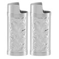 thumbnail image 2 of Retro Lighter Case 3D Floral Engraved Zinc Alloy Cover, 2 of 8