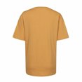 thumbnail image 4 of Yuyuzo Chemises d'Été pour Femmes Col Rond Manches Courtes Tee Tops Blouses Amples Unies, 4 of 5