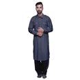 thumbnail image 1 of Atasi Printed Rayon Pathani Kurta With Solid Salwar For Mens Party Wear, 1 of 5