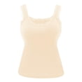 thumbnail image 4 of Product Camisoles & Tanks Tank With Built In Bras Lace Spaghetti Strap Camisole Casual Padded Sleeveless Ribbed Shirt, 4 of 8
