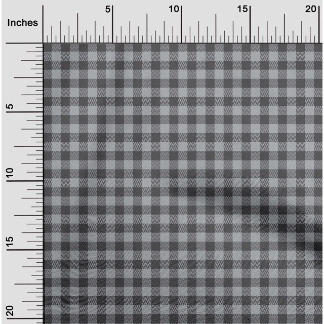 oneOone Georgette Viscose Fabric Gingham Check Print Fabric BTY 42 Inch Wide