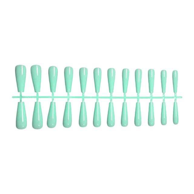 Fake Nail Set French Style Scratch Resistant Press-on Fingernails Full Cover Removable Trimble Adjustable Manicure Stickers Type 18