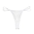 thumbnail image 1 of B91xZ Culottes Hipster Sans Coutures pour Femmes en Dentelle Extensible, TP Blanc, 1 of 4