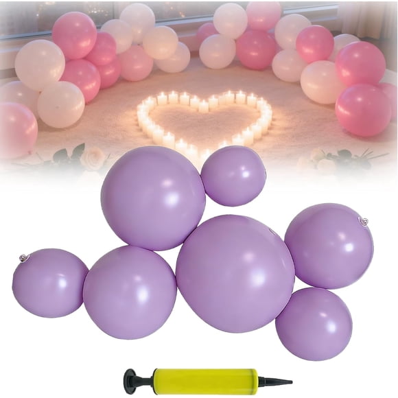 Trousse d'Arche de Ballons, Guirlande de Ballons Réutilisable, Trousse d'Arche de Guirlande de Ballons Gonflable, 7 Ballons en PVC Reliés, Gonflage Rapide et Installation Facile pour Anniversaires, Mariages et Événements