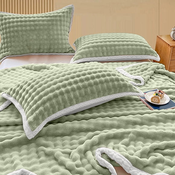 Soft Fleece Blanket - Double-Sided All-Season Weighted Blanket for Adults & Kids, Warm & Breathable for Couch, Bed, Travel