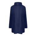 thumbnail image 4 of Blouse Tunique à Manches Longues et Col Rond pour Femmes Grande Taille, Couleur Unie, Usage Quotidien, 4 of 5