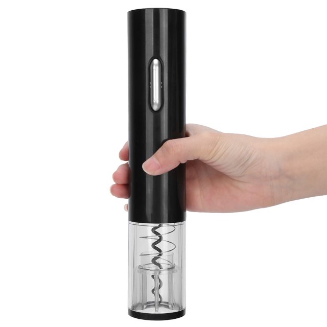 Anggrek Electric Wine Opener, Black, with Paper Cutter