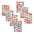 thumbnail image 2 of EIGTHTAIL 7 Sheets World Flags Stickers Countries Flags Stickers Label Nation Flags Stickers Decals for Luggage Room Decor, 2 of 4