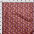 thumbnail image 4 of oneOone Polyester Spandex Pink Fabric Tropical Leaf Craft Projects Decor Fabric Printed By The Yard 56 Inch Wide, 4 of 5