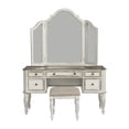 thumbnail image 1 of Magnolia Manor White 3 Piece Vanity Set, 1 of 10