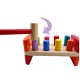 thumbnail image 4 of Bench Wooden Toy with Mallet hammering Block Punch and Drop Instruments, 4 of 5