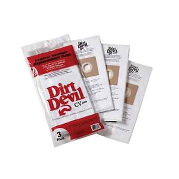 Sacs d'Aspirateur Central en Tissu HEPA Style CV Dirt Devil 9597 [36 Sacs]