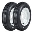 thumbnail image 2 of BeesClover Trailer Tire & Wheel Assembly Set of 2, 760LB Capacity for Utility & Boat Trailers, 2 of 8