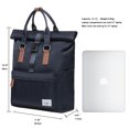 thumbnail image 2 of KAUKKO Stylish Oxford Fabric Backpack Travel Rucksack lightweight Hiking Bag Satchel, 2 of 5