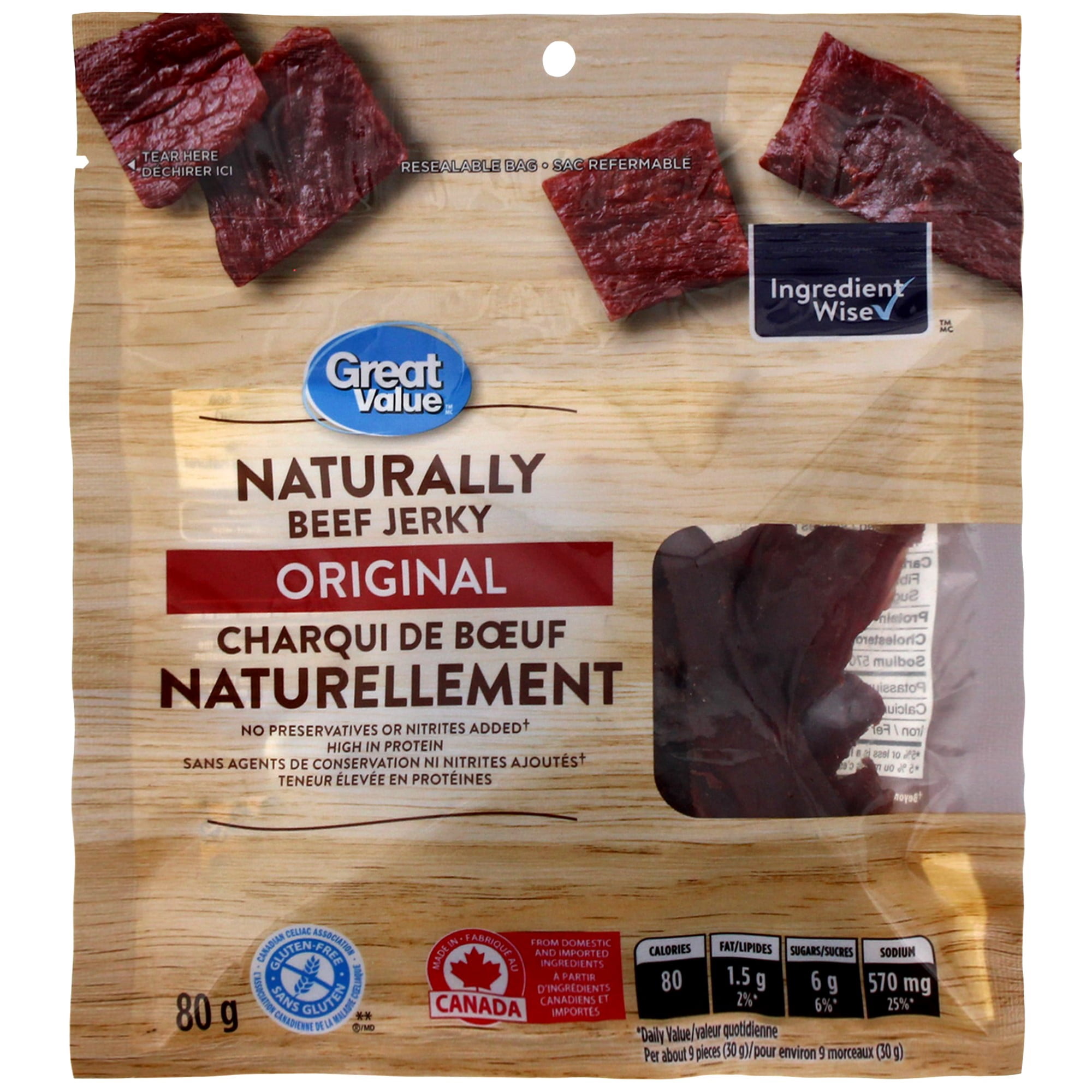 Charqui de bœuf original Naturellement Great Value