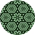 thumbnail image 1 of Ahgly Tapis Rond Lavable en Machine Intérieur Transitionnel Noir Nuit, 7 Pieds Rond, 1 of 7