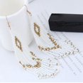 thumbnail image 4 of Drop Earrings Beaded Retro Creative Long Dangle Earrings Fringe Hoop Earrings, 4 of 10