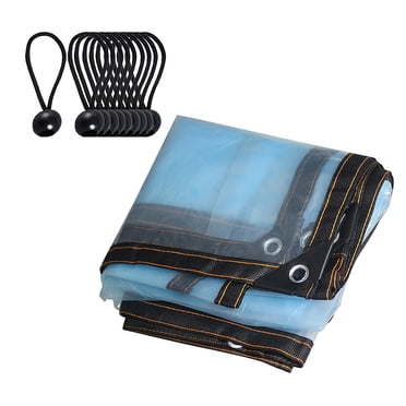 Tarp Garden Weatherproof Tarp Freeze  Thicken PE Plant Tarp for Frost Cold Weather Blue