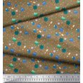 thumbnail image 3 of Soimoi Polyester Crepe Fabric Star,Planet & Alien Cartoon Fabric Prints by Yard 42 Inch Wide, 3 of 3