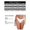 thumbnail image 3 of Ocean Blues Women's High Leg Bikini Bottom Mid Rise Swim Bottom Cheeky White Bathing Suit Bottom, Size S, 3 of 7