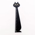 thumbnail image 1 of Clearance! beishanbush Measuring Tool Ruler Wood Ruler Tool Ruler Student Ruler Creative Cat Styling and Useful for Kids Children Girls One Size Black, 1 of 4