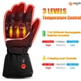 thumbnail image 3 of SAVIOR HEAT Heated Motorcycle Gloves for Men Women，7.4V Heating Gloves with 2200mAh Rechargeable Battery Electric Gloves for Cycling Riding Snowmobile Skiing, 3 of 9