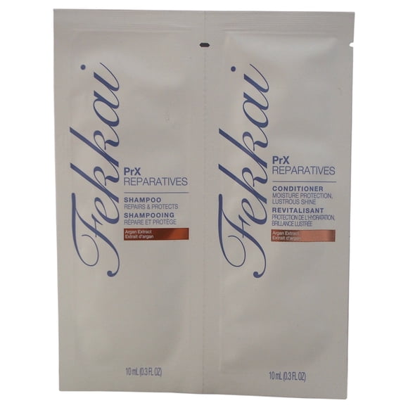 PRX Reparatives Shampoo Conditioner Duo by Frederic Fekkai for Unisex - 2 x 0.3 oz Shampoo Conditioner