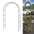 thumbnail image 4 of Metal Wedding Arch Stackable Flowers Shelf Balloon Arch Trellises Iron Frame DIY 240X140X37CM Black, 4 of 8